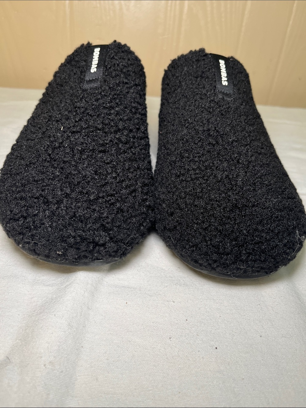 Bombas Black Sherpa Slip-On Comfort Loafers - Picture 10 of 12